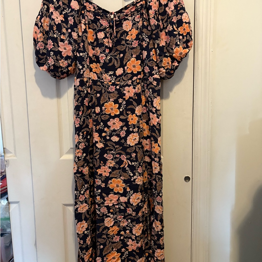 Floral Puff Sleeve Dress